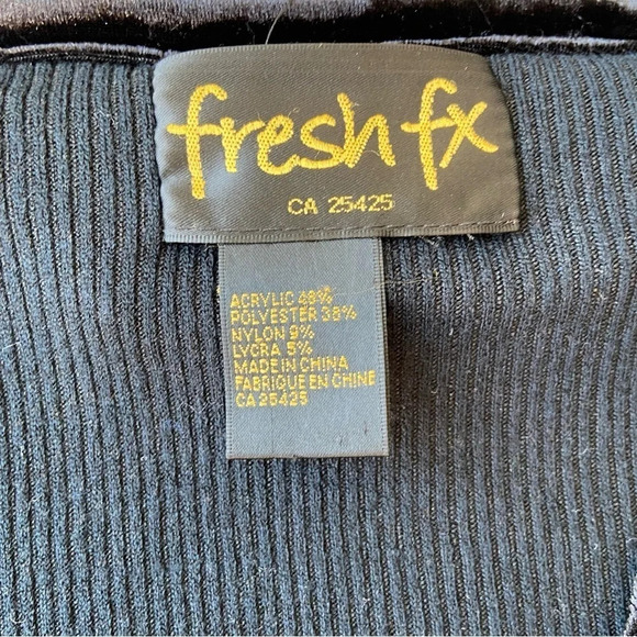 Fresh Fx Beaded Ruffles Open Front Cropped  Cardigan - Picture 7 of 14